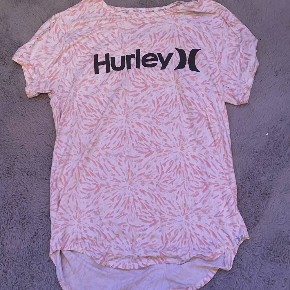 Hurley tie die silky shirt
